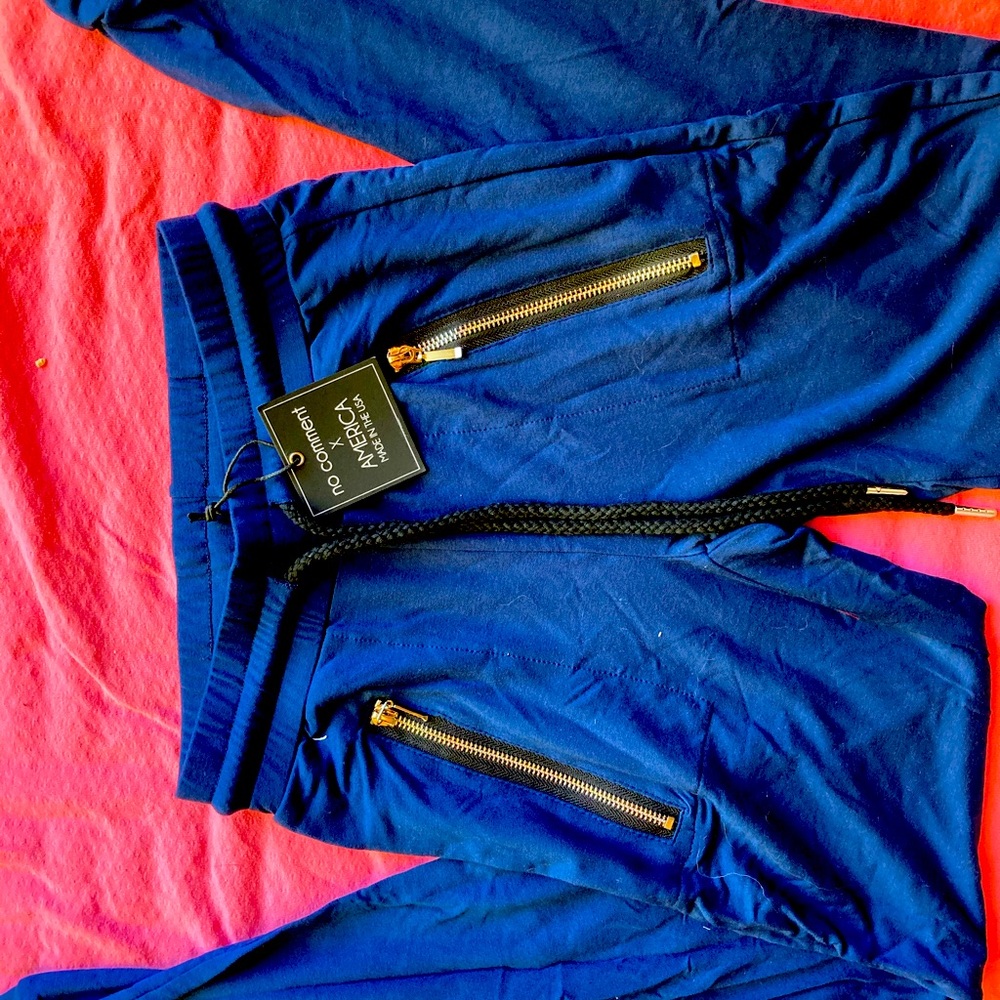 Fashion joggers with zipper pockets